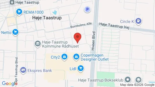 Lejligheder til leje i Taastrup - kort over placeringen