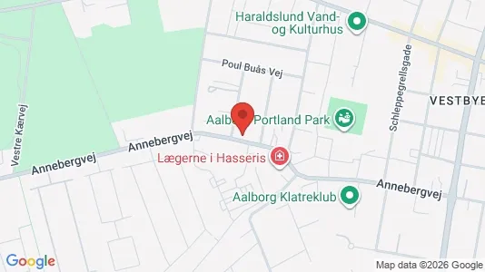 Lejligheder til salg i Aalborg Centrum - kort over placeringen