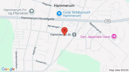 Lejligheder til leje i Herning - kort over placeringen