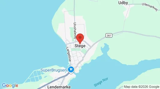 Huse til salg i Stege - Foto fra Google Street View