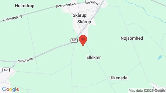 Huse til salg i Skårup Fyn - Foto fra Google Street View