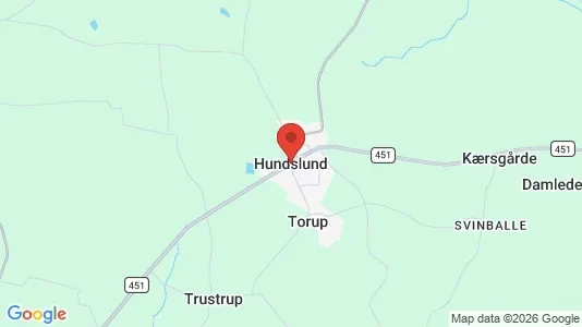 Huse til salg i Hundslund - Foto fra Google Street View