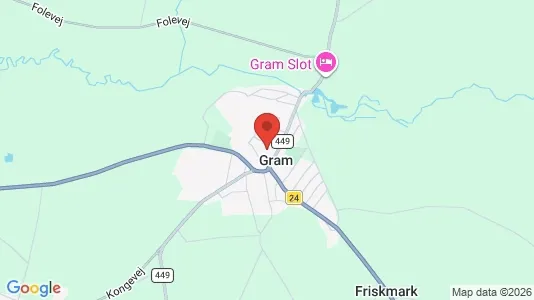 Huse til salg i Gram - Foto fra Google Street View