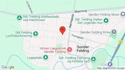 Lejligheder til leje i Sønder Felding - Foto fra Google Street View