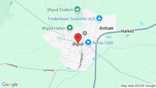 Huse til salg i Ølgod - Foto fra Google Street View