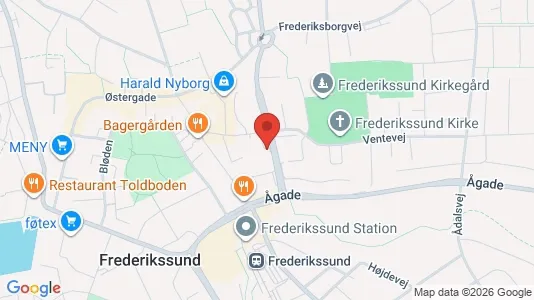 Lejligheder til leje i Frederikssund - kort over placeringen