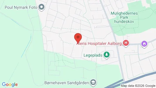 Lejligheder til leje i Aalborg SV - kort over placeringen