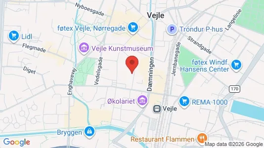 Lejligheder til leje i Vejle Centrum - Foto fra Google Street View