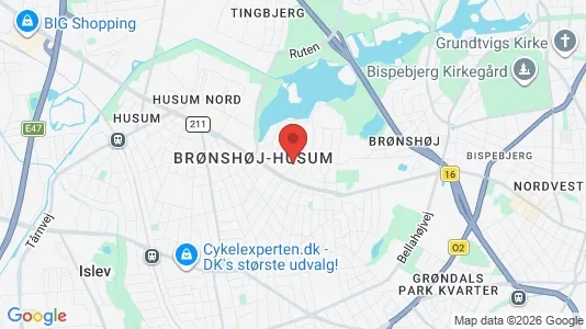 Huse til salg i Brønshøj - Foto fra Google Street View