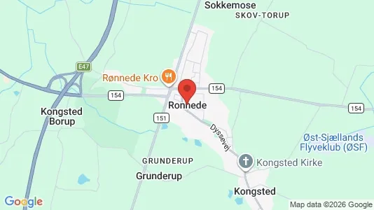 Huse til salg i Rønnede - Foto fra Google Street View