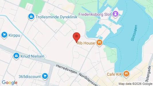 Lejligheder til leje i Hillerød - kort over placeringen