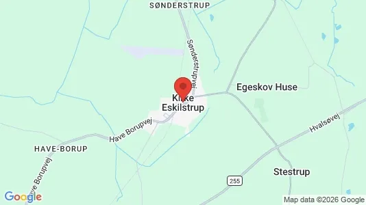 Huse til salg i Kirke Eskilstrup - Foto fra Google Street View