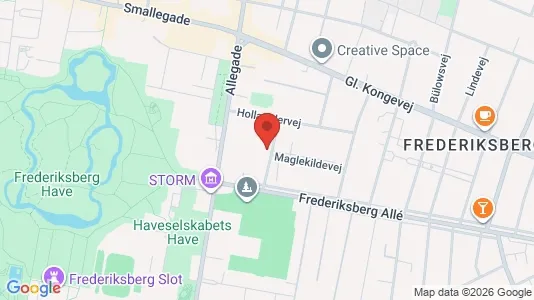 Lejligheder til salg i Frederiksberg C - kort over placeringen