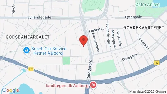 Andelsboliger til salg i Aalborg Centrum - Foto fra Google Street View