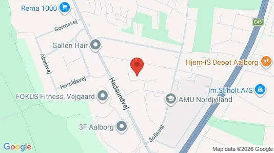Lejligheder til leje i Aalborg Centrum - kort over placeringen