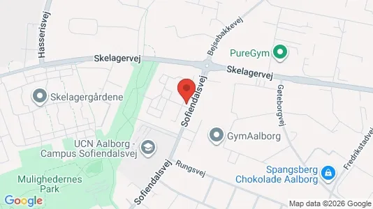 Lejligheder til leje i Aalborg SV - kort over placeringen