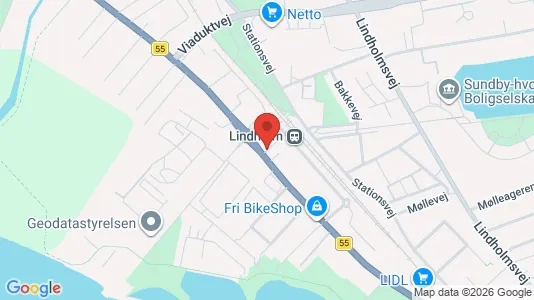 Værelser til leje i Nørresundby - kort over placeringen