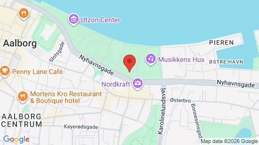 Lejligheder til leje i Aalborg Centrum - kort over placeringen