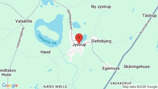 Huse til salg i Jystrup Midtsj - Foto fra Google Street View