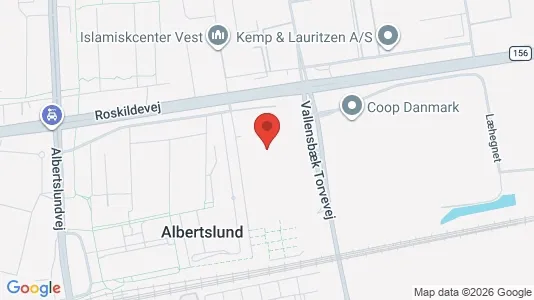 Lejligheder til leje i Albertslund - kort over placeringen
