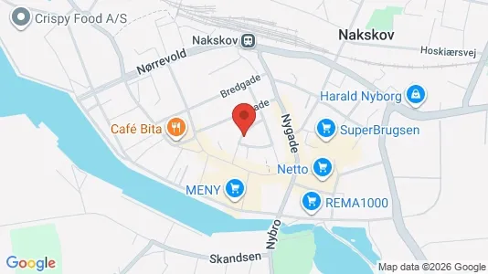Lejligheder til salg i Nakskov - kort over placeringen