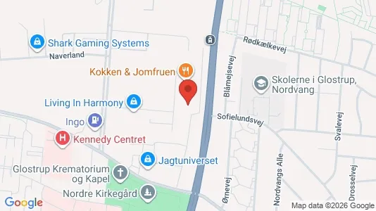 Lejligheder til leje i Glostrup - kort over placeringen