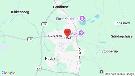 Huse til salg i Faxe - Foto fra Google Street View