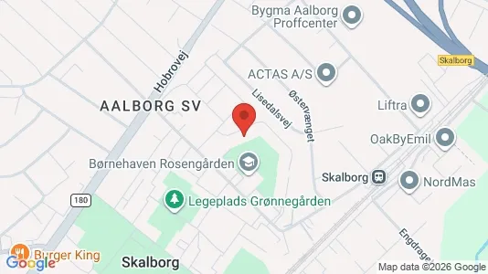 Lejligheder til salg i Aalborg SV - kort over placeringen