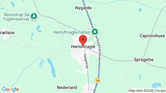 Huse til salg i Herlufmagle - Foto fra Google Street View
