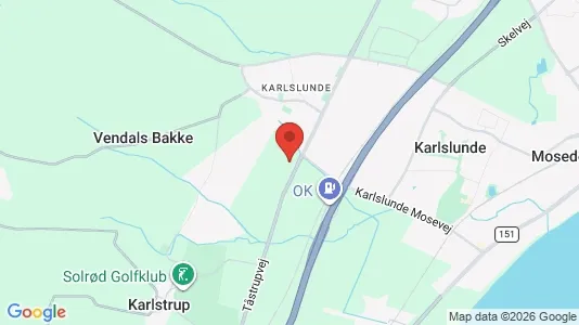 Huse til salg i Karlslunde - Foto fra Google Street View
