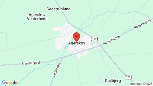 Huse til salg i Agerskov - Foto fra Google Street View