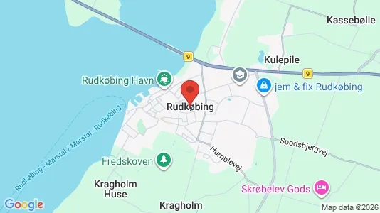 Huse til salg i Rudkøbing - Foto fra Google Street View