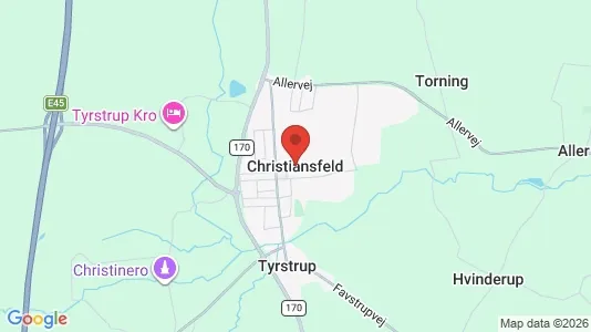 Huse til salg i Christiansfeld - Foto fra Google Street View