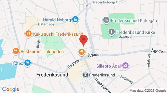 Lejligheder til leje i Frederikssund - kort over placeringen