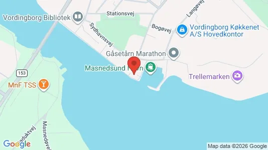 Lejligheder til salg i Vordingborg - kort over placeringen
