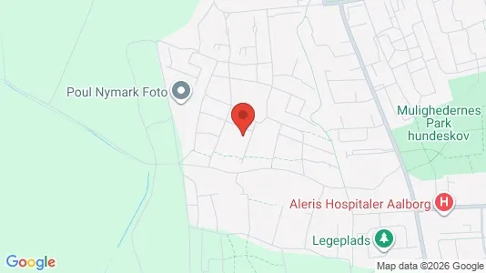Lejligheder til leje i Aalborg SV - kort over placeringen