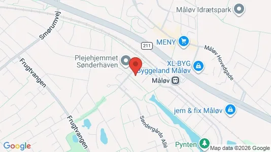 Lejligheder til leje i Måløv - kort over placeringen