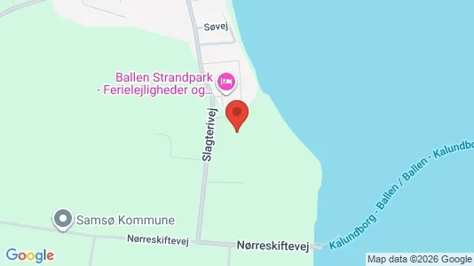 Lejligheder til leje i Samsø - kort over placeringen