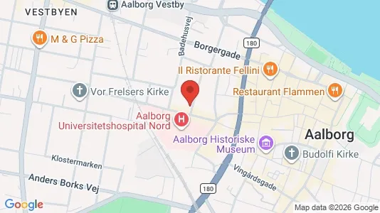 Lejligheder til salg i Aalborg Centrum - kort over placeringen
