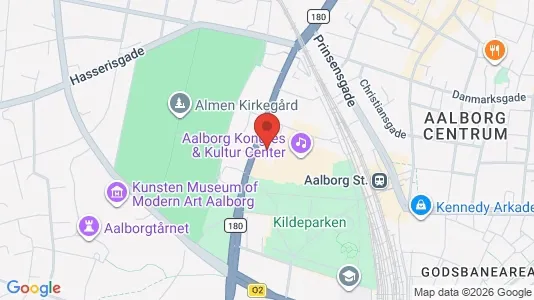 Lejligheder til salg i Aalborg Centrum - kort over placeringen
