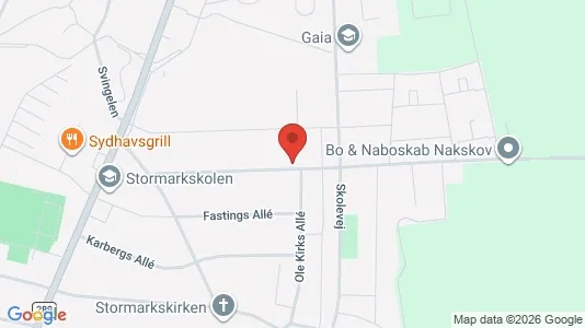 Lejligheder til salg i Nakskov - kort over placeringen