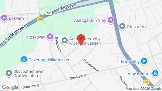 Lejligheder til leje i Risskov - kort over placeringen