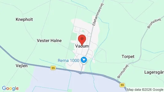 Huse til salg i Vadum - Foto fra Google Street View