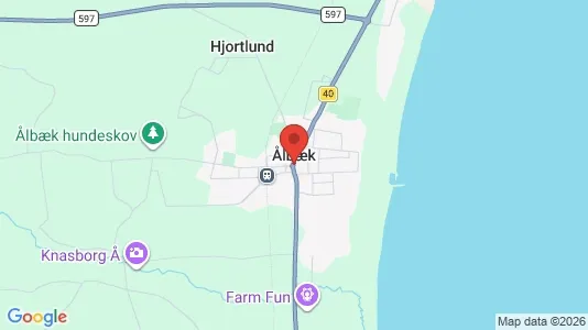 Sommerhuse til salg i Ålbæk - Foto fra Google Street View