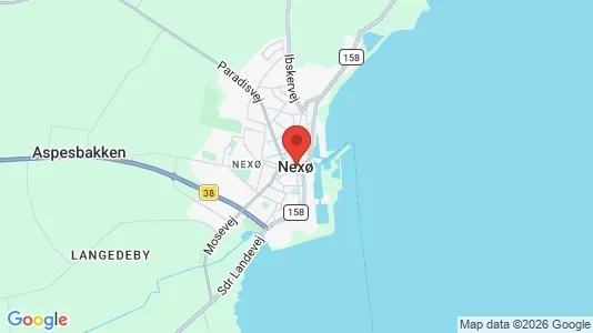 Huse til salg i Nexø - Foto fra Google Street View