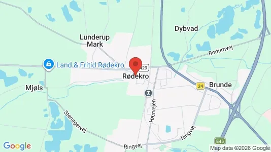 Huse til salg i Rødekro - Foto fra Google Street View