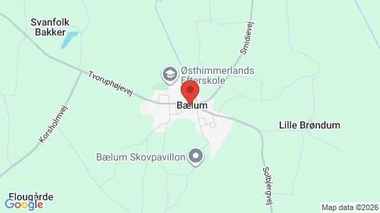 Huse til salg i Bælum - Foto fra Google Street View