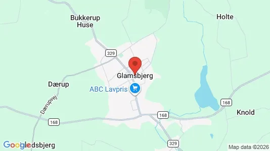 Huse til salg i Glamsbjerg - Foto fra Google Street View
