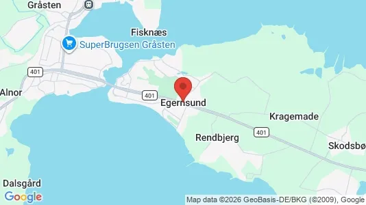Grunde til salg i Egernsund - Foto fra Google Street View