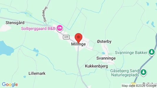 Huse til salg i Millinge - Foto fra Google Street View